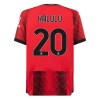 Maillot de Supporter AC Milan Kalulu 20 Domicile 2023-24 Pour Homme